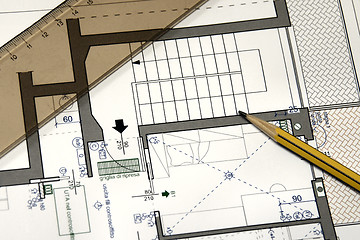 Image showing Plan of a new home