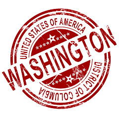 Image showing Washington stamp with white background