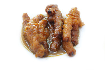 Image showing Steamed chicken feet dim sum