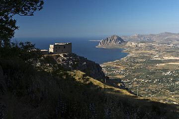 Image showing Monte Cofano (Mount Cofano) in Sicily, Italy