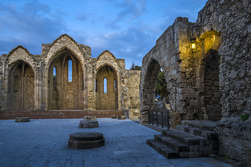 Image showing The Church of Panagia (Virgin Mary) of the Burgh in the old town