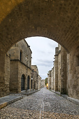 Image showing The old town of Rhodes in Greece