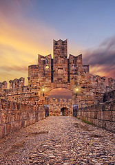 Image showing The old town of Rhodes in Greece