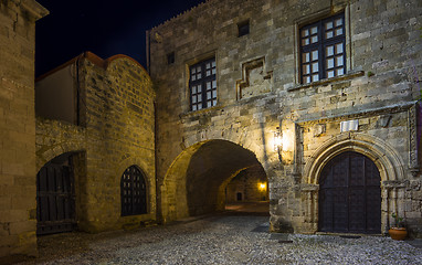 Image showing Argirokastu square in the old town of Rhodes