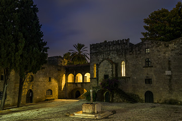 Image showing Argirokastu square in the old town of Rhodes