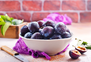 Image showing fresh plums