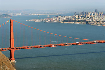 Image showing Golden Gate and San Francisco