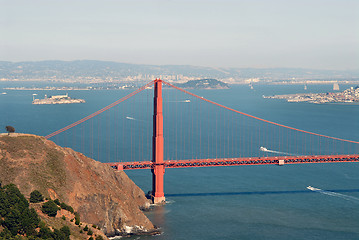 Image showing Golden Gate and San Francisco