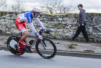 Image showing The Cyclist Jerome Coppel - Paris-Nice 2016