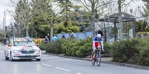 Image showing The Cyclist Jerome Coppel - Paris-Nice 2016