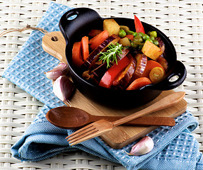 Image showing Colorful Vegetables Ragout