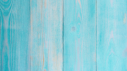 Image showing Turquoise Wooden Background