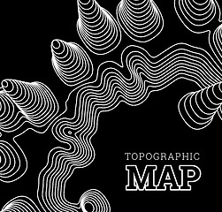 Image showing Topographical map of the locality, vector illustration