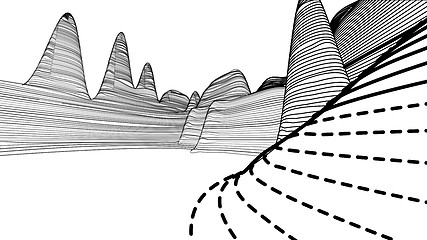 Image showing Topographical map of the locality, vector illustration