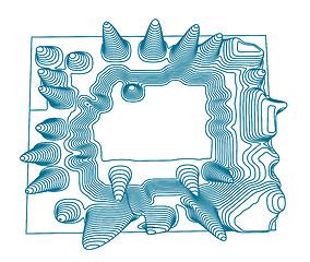 Image showing Topographical map of the locality, vector illustration