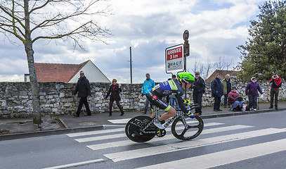 Image showing The Cyclist Julien Loubet - Paris-Nice 2016 