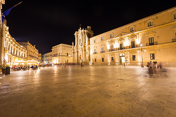 Image showing SYRACUSE, ITALY - JUNE 23, 2017: Ortigia downtown in Syracuse by