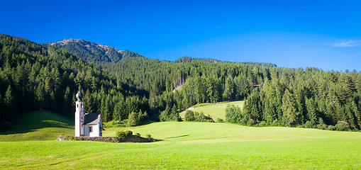 Image showing The Church of San Giovanni in Dolomiti Region - italy