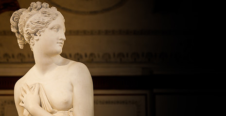 Image showing VENICE, ITALY - JUNE 27, 2016: Venus Statue detail in Palazzo Du