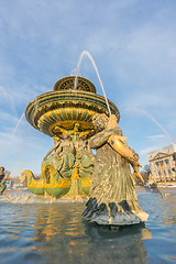 Image showing Fountain at Place de la Concorde in Paris 