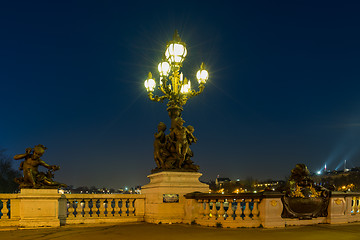 Image showing Bridge of the Alexandre III, Paris