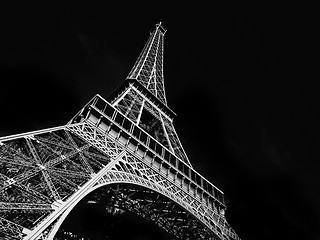 Image showing View of the Eiffel tower in Paris.