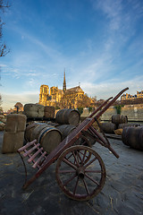 Image showing Old Paris docks