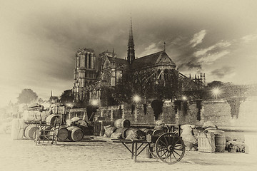 Image showing Old Paris docks