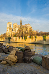 Image showing Old Paris docks