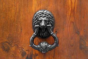 Image showing Lion Head Door Knocker