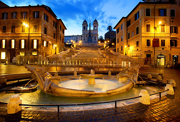 Image showing Spanish Steps at early morning