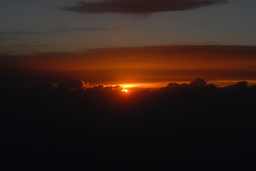 Image showing Sunset at 10,000 feet