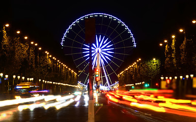 Image showing Ferris wheel at Champs Elysee