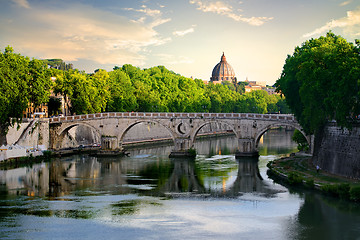 Image showing Bridge Sisto in Rome