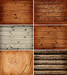 Image showing wooden backgrounds