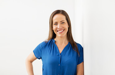 Image showing happy smiling middle aged woman