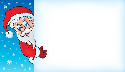Image showing Lurking Santa Claus with copyspace 4