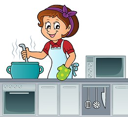 Image showing Female cook topic image 2