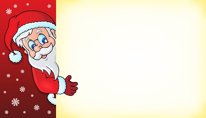 Image showing Lurking Santa Claus with copyspace 3
