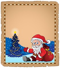 Image showing Santa Claus subject parchment 1