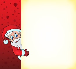 Image showing Lurking Santa Claus with copyspace 2