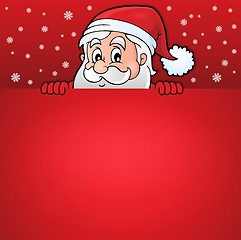 Image showing Lurking Santa Claus with copyspace 7