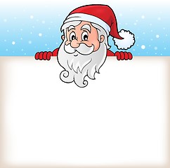 Image showing Lurking Santa Claus with copyspace 6