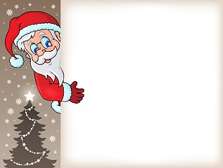 Image showing Lurking Santa Claus with copyspace 5