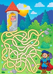 Image showing Maze 4 with prince and princess