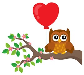 Image showing Valentine owl topic image 5