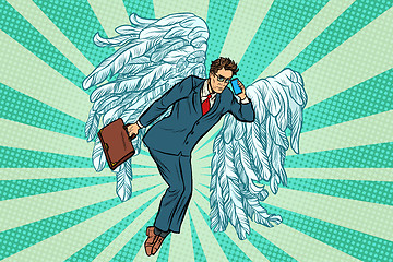 Image showing Business angel businessman