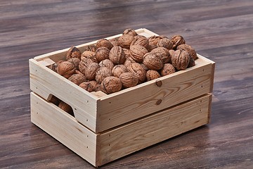 Image showing Walnuts in a chest