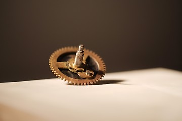 Image showing Small old cogwheel