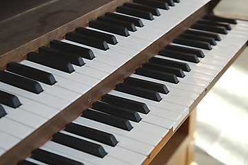 Image showing Church Organ Keyboard